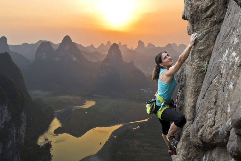 rock climbing